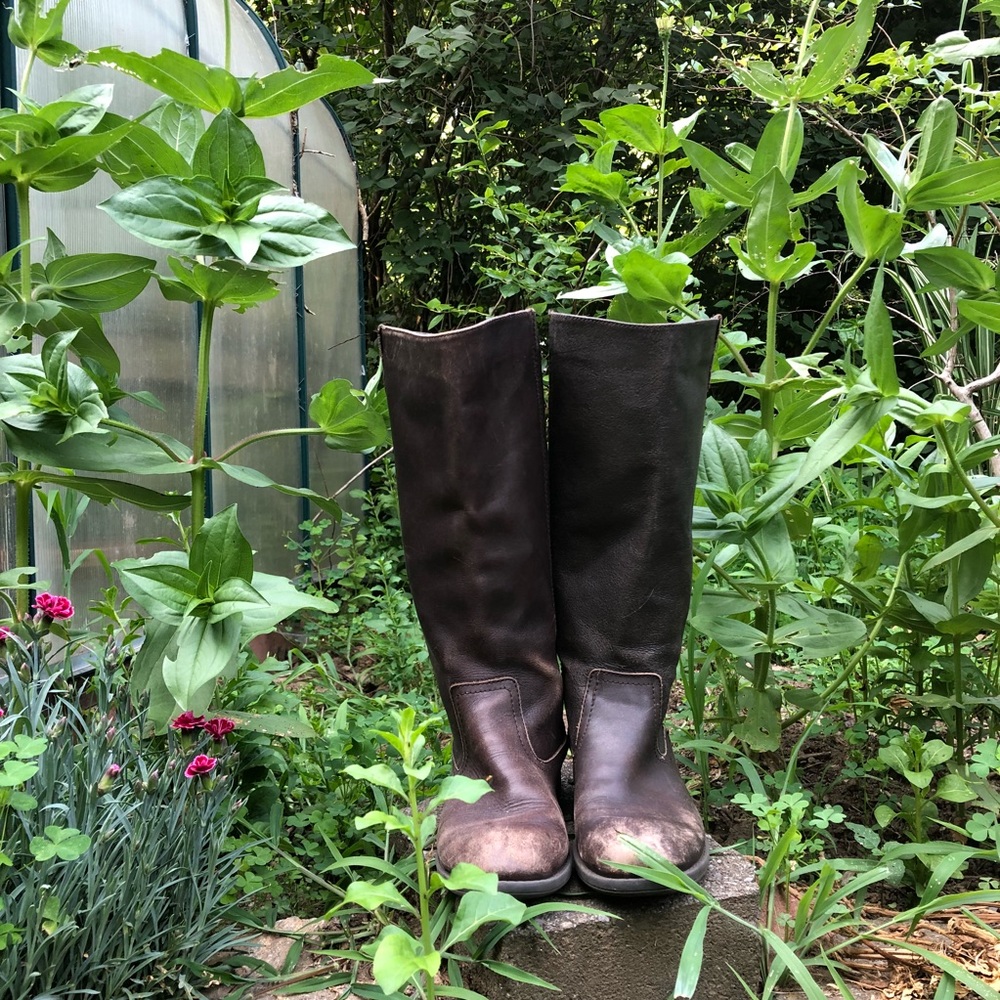 Brown Leather Riding Boots